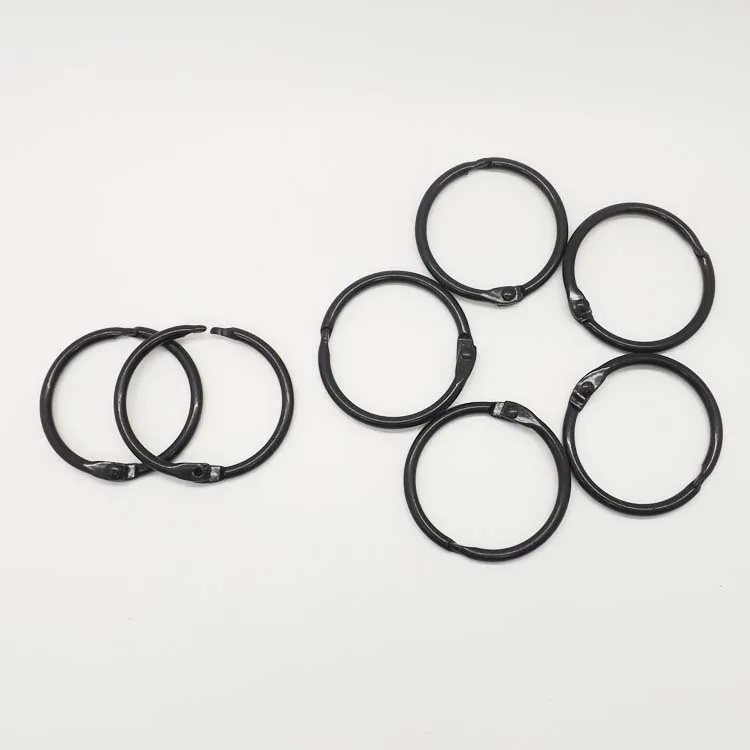 YIWANG черные 38 мм книжные связующие распашные кольца