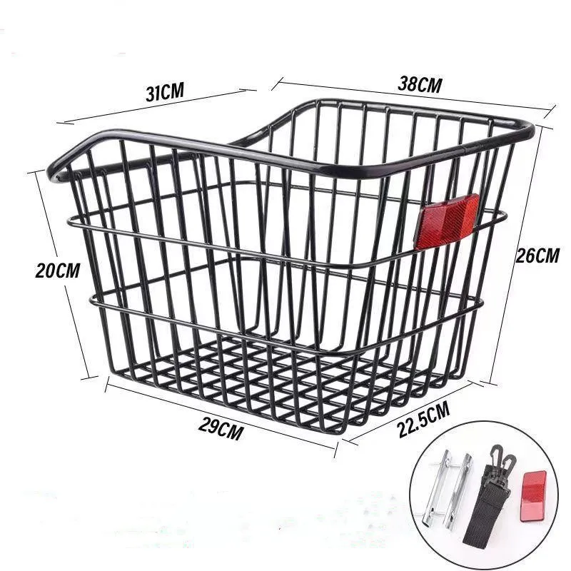 2024 the latest bicycle basket widened thickened and thickened anti-rust bicycle basket