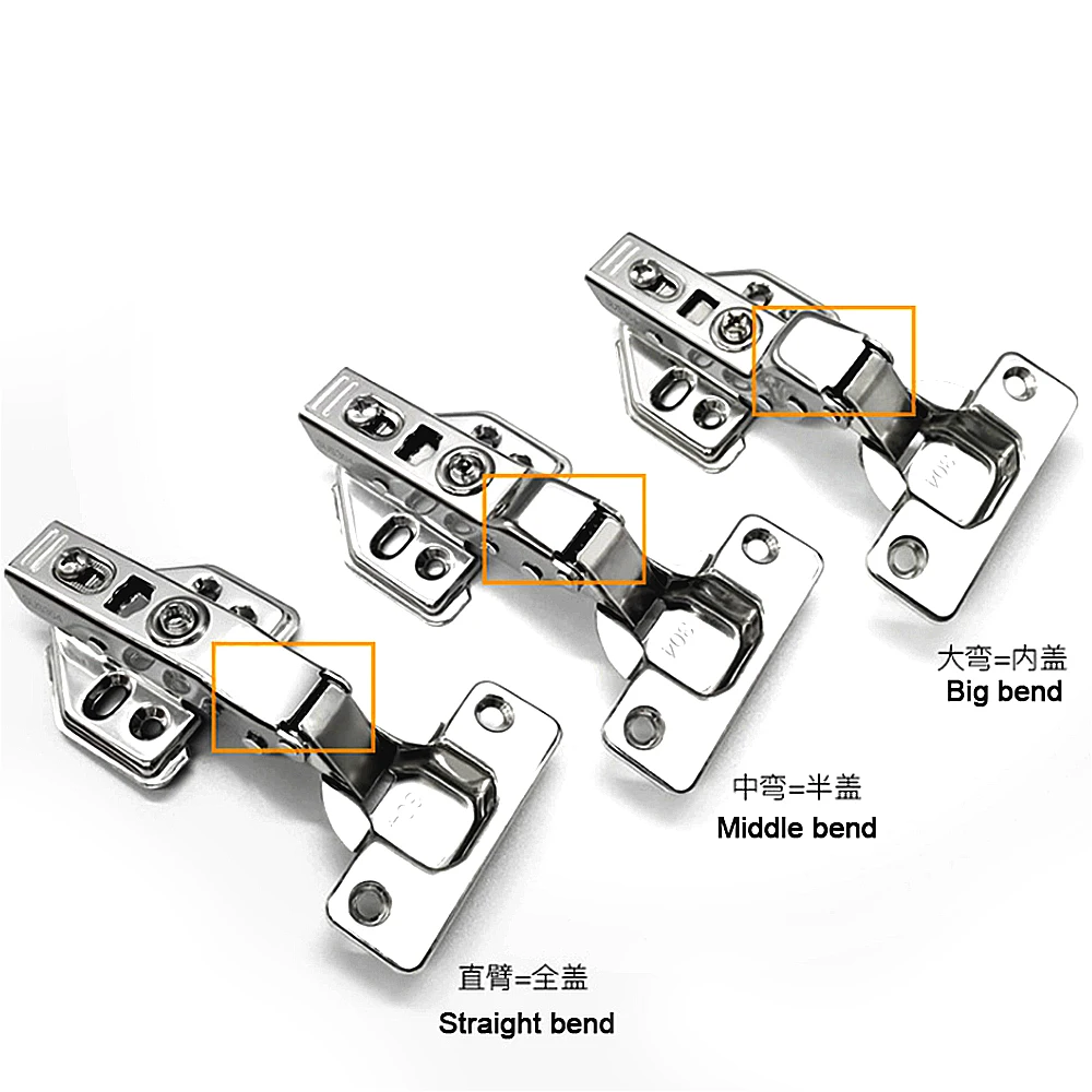 
Furniture hardware premium oem factories customizable hidden stainless steel bisagras para muebles 