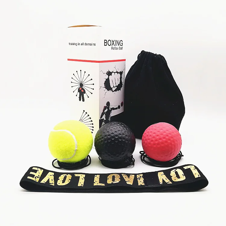 
Head Mounted Boxing Reflex Ball with Cotton Elastic Band 