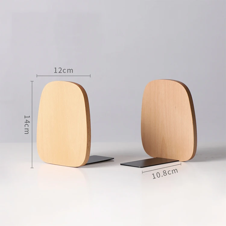 Creative office students wooden decorative book holder simple book block wood bookstand