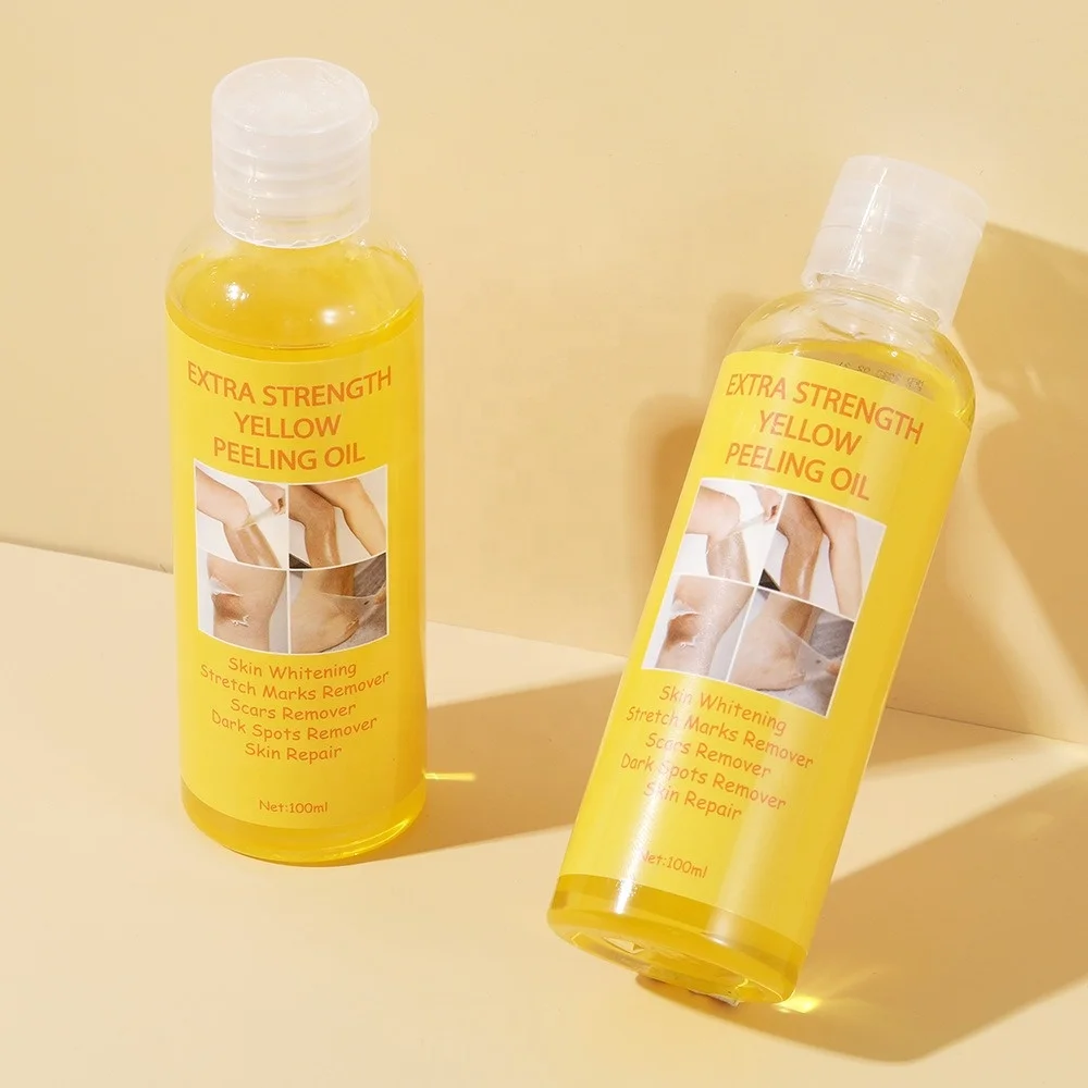 HOT Sale OEM Super Strength Yellow Peeling Oil Black Skin Strong Bleaching Oil Skin Remover African Whitening Yellow Peeling Oil