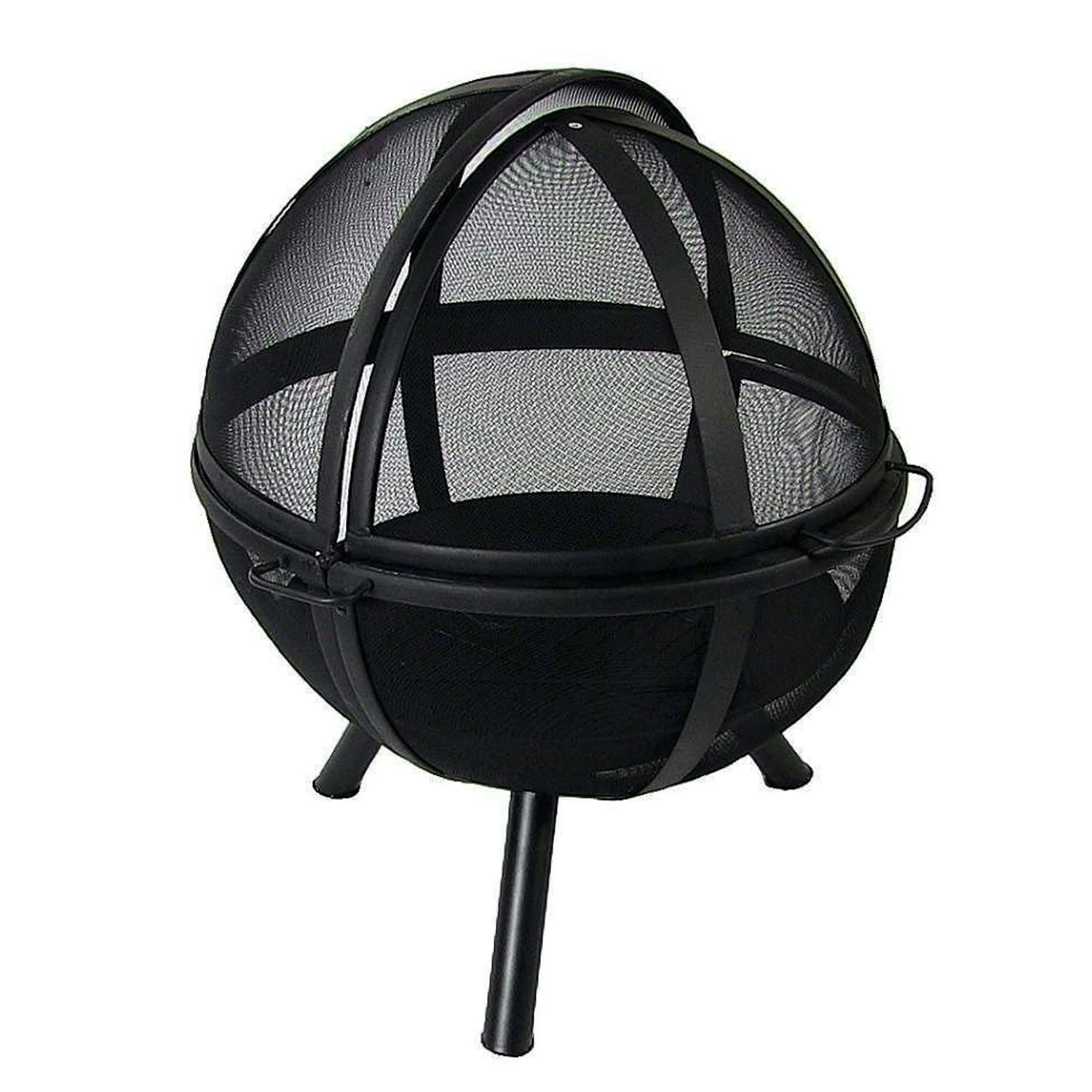 Multifunctional Outdoor Wood burning Camping Stove Grill Barbecue with Spark Screen Indoor Round Portable Iron Warm BBQ Stove