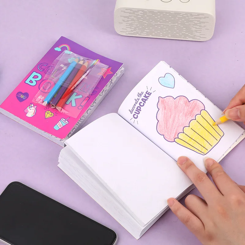 Custom high quality coloring books kids drawing educational activity colouring book printing for children