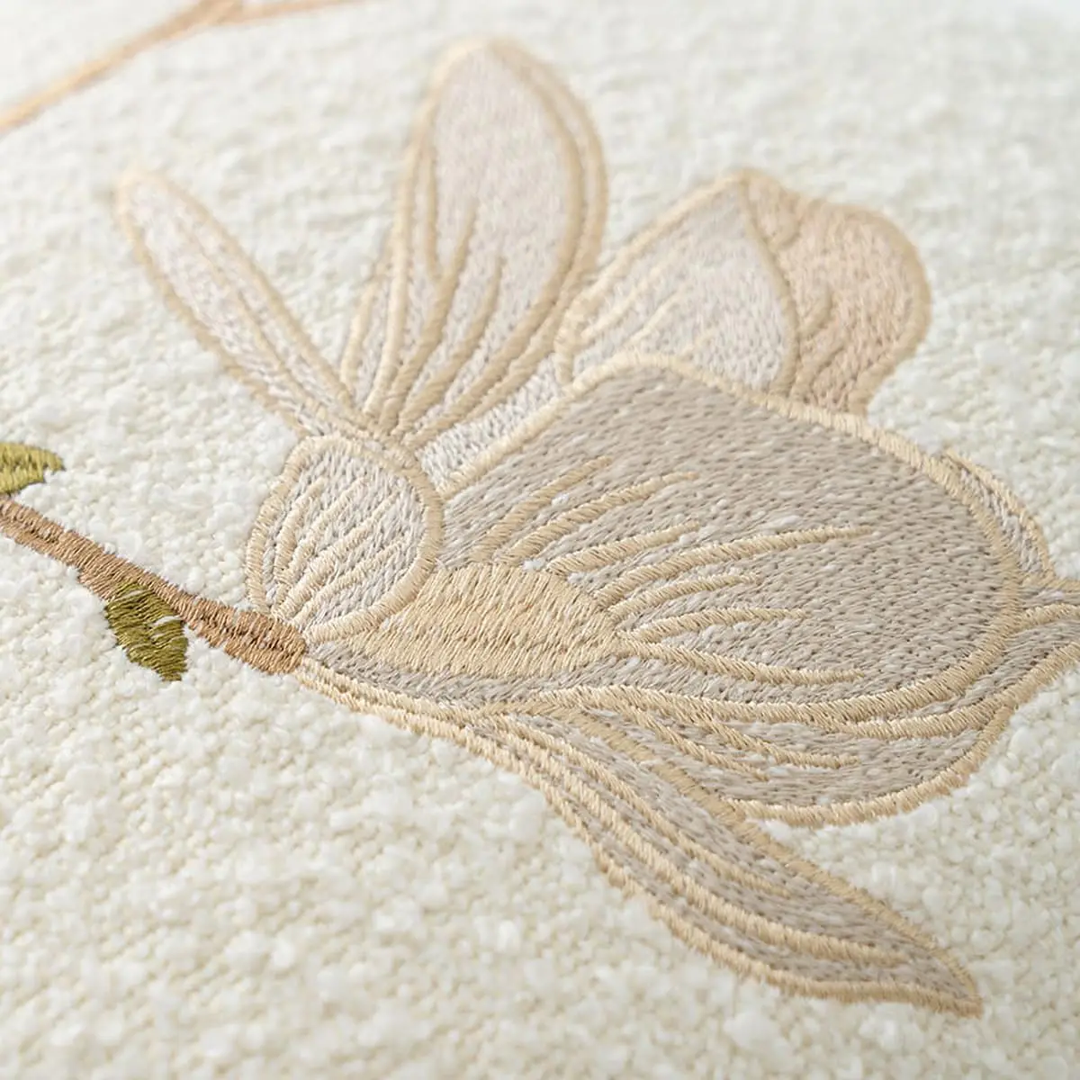 Home Decor Fine Thread Flower jacquard Pillowcase Embroidery Throw Pillow Covers 18x18 Cushion Cover