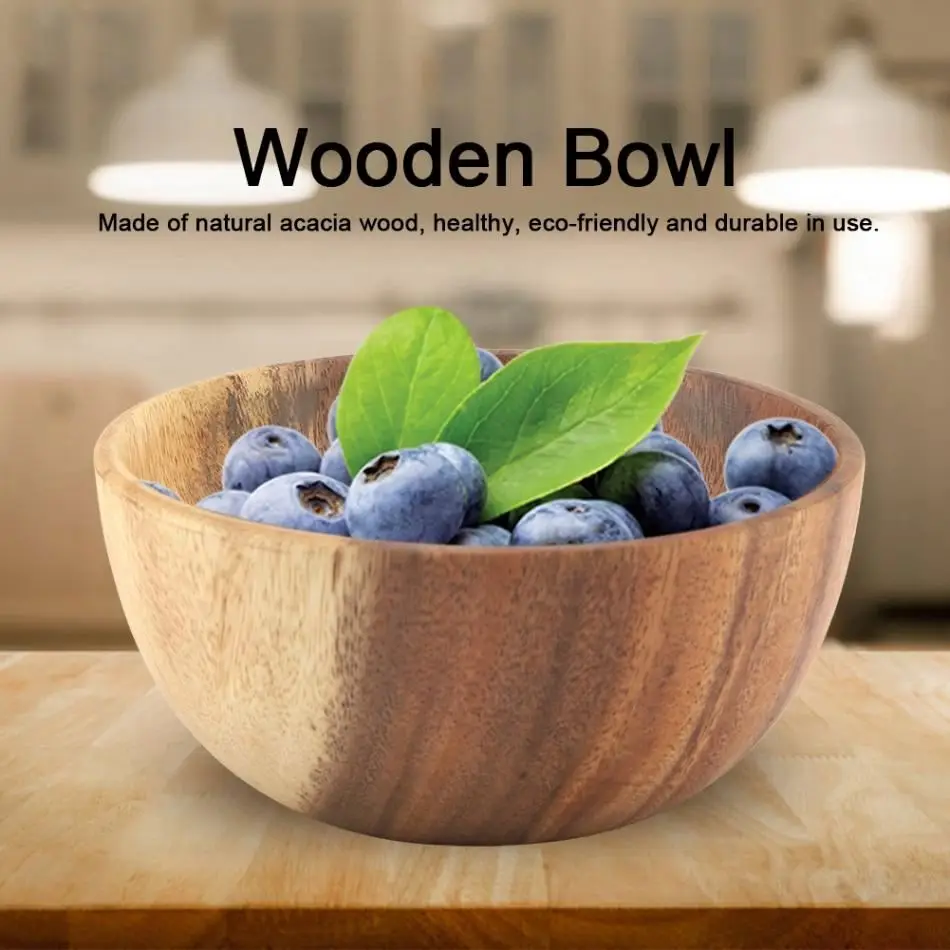 Factory Custom Cheap Low Price Acacia Wooden Bowl