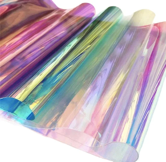 Lamination and Packaging Glass Decorative Red Blue Color Film Custom Print Rainbow Window Film