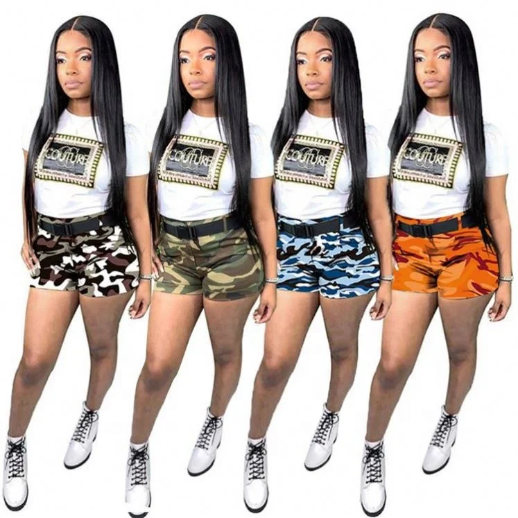 
W7551 women 2 pc sets camo short sets oversize sets W7551 women 2 pc sets camo short sets oversize sets