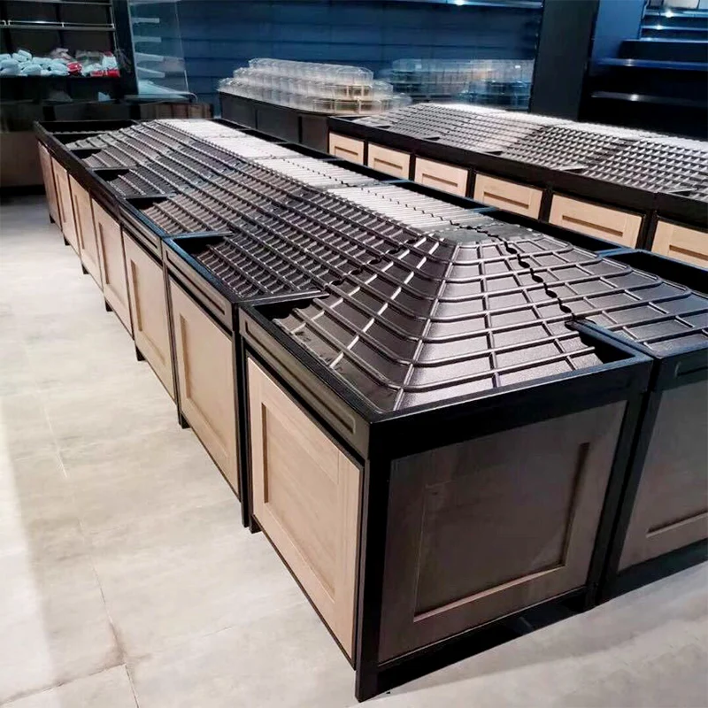 Meicheng Durable Steel Supermarket Fruit Vegetable Display Rack Stand for Grocery Store