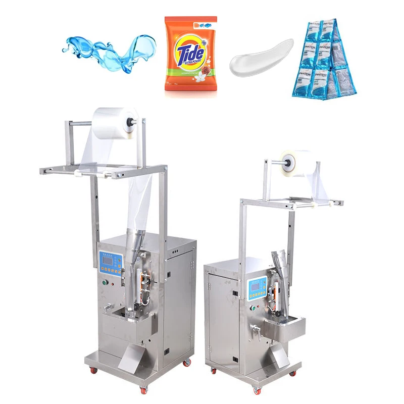 Automatic Cosmetic Detergent Shampoo Gel Ice Alcohol Liquide Fertilizer Sachet Filling Sealing And Packing Packaging Machine