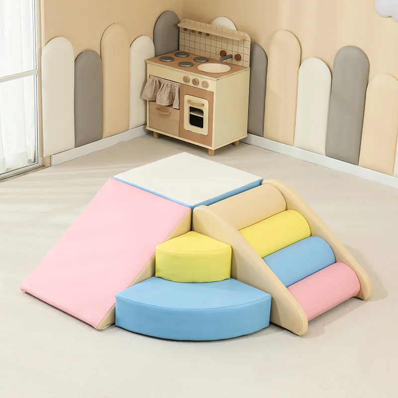 New Style Kids Soft Play Equipment Indoor Playground Soft Play Set Safe Soft Slide Climber