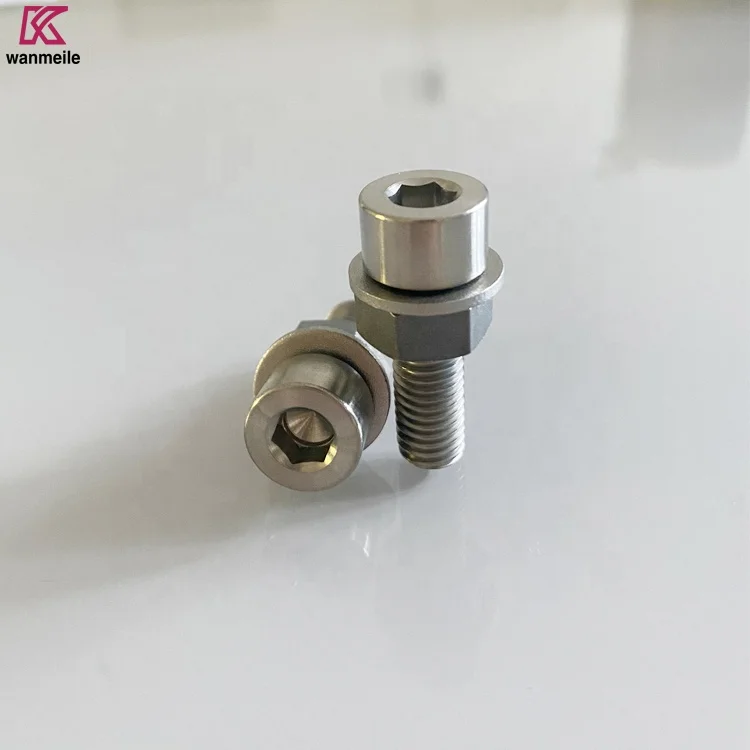 Gr2 Titanium bolt/nut/washer set Titanium bolts for Auto