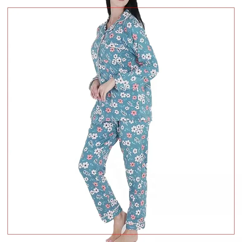 Original Nighty Set New Indian Lady Cotton Luxury Pyjama Pijama Nightwear Hot Sexy Design Woman Pajama