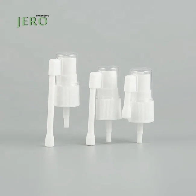 Medical rocker nose sprayer 18/410 fine mist sprayer deep throat long nozzle sprayer