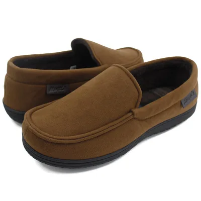 Custom indoor outdoor man slippers with closed-back soft comfortable slippers