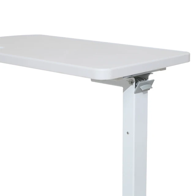 Hospital Abs Movable Adjustable Over Bed Food Table Dining Table For Patient