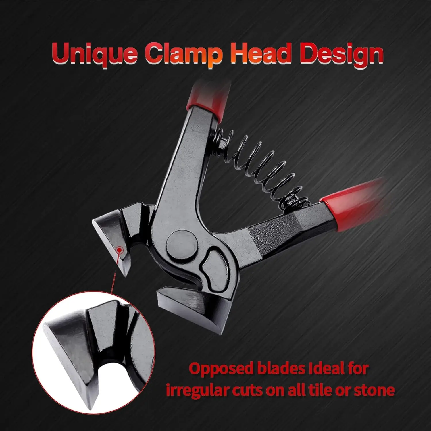 Peaktop  Tile Nippers for Ceramic Tiles 8 Inches Mosaic Cutter Pliers