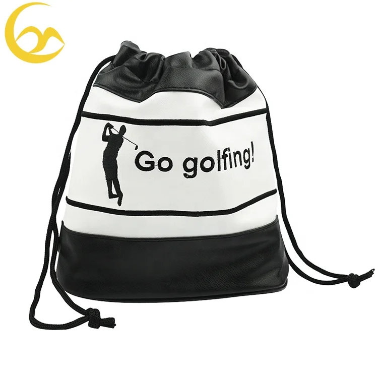 Wholesale Custom Golf Tee Pouch Ball Pouch Bag with Metal Clip Zipper Golf Pouch