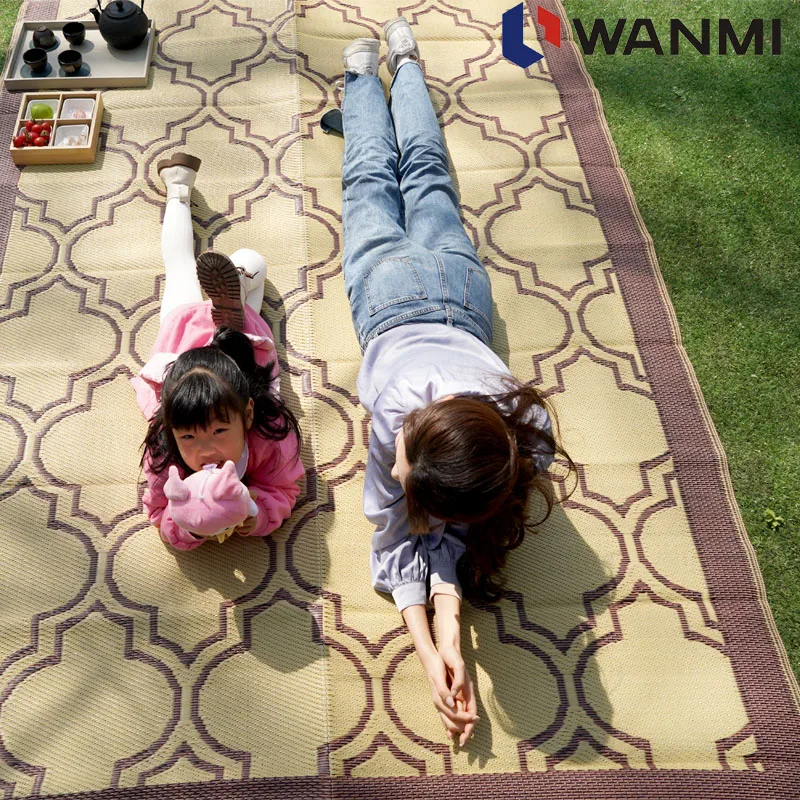 Easy Clean UV Protection Waterproof PP Polypropylene Plastic Outdoor Travellers Picnic Rugs