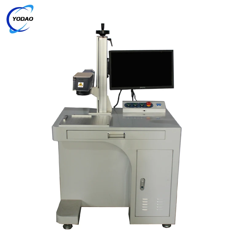 High Quality desktop CO2 laser marking machine for leather goods fabric clothing popular product