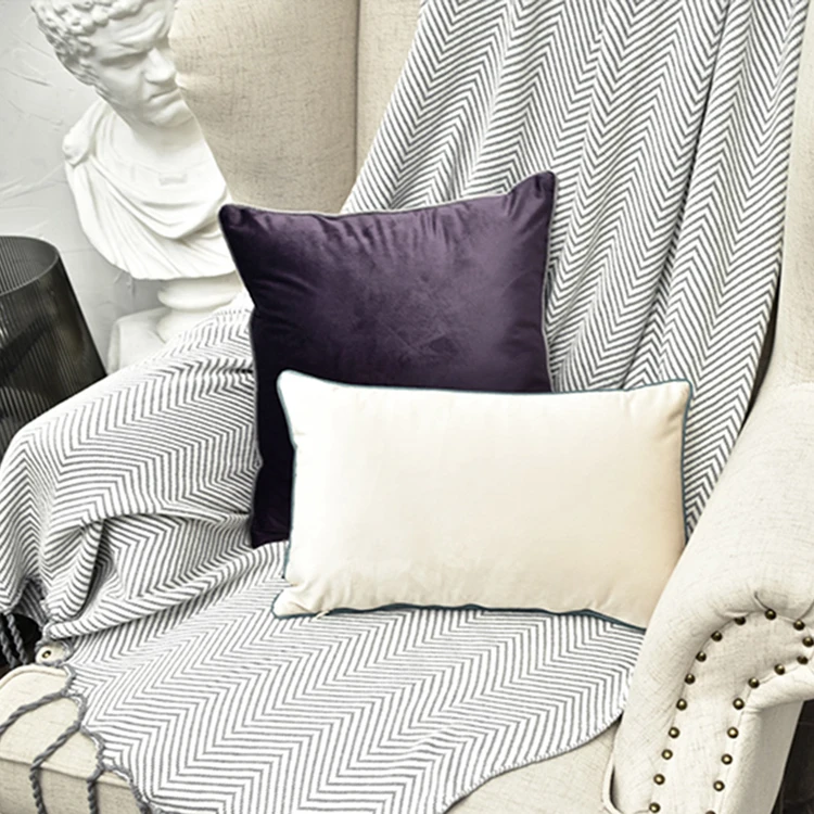 JBL linen striped cushion covers home decorative high quality throw pillows cover plain sofa cushion cover