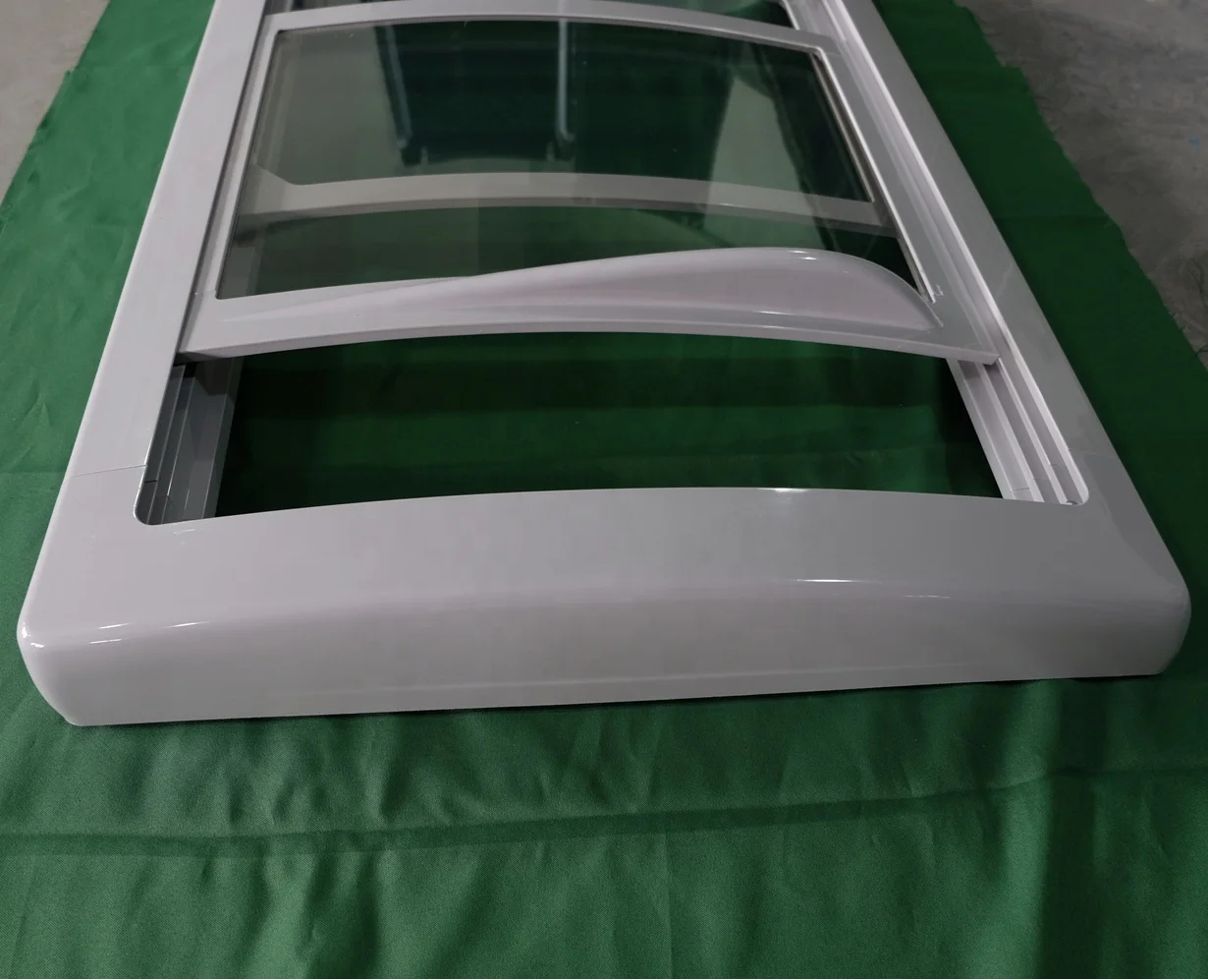 Commercial Adjustable Size Chest Or Island Freezer Glass Door