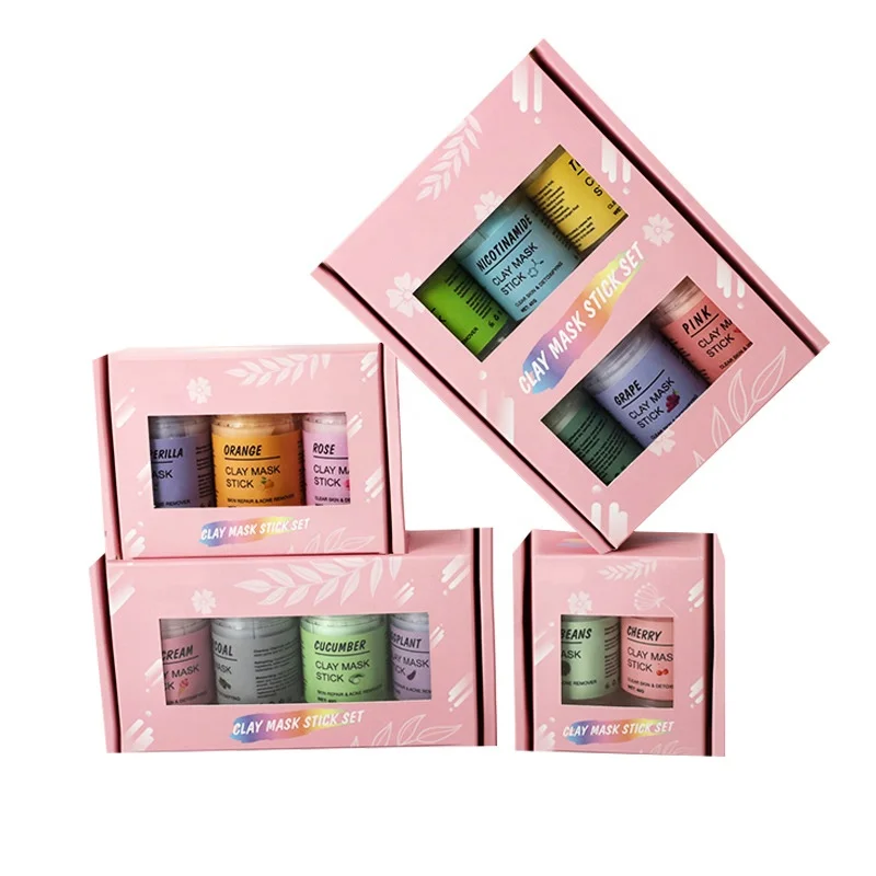 
Private Label Deep Cleaning Pore Clay Mask stick Moisturizing Hydrating Skin organic Face Clay Mask Stick set 