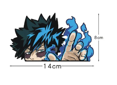 Наклейки на автомобиль 10 видов конструкций Midoriya Izuku персонализированные Bakugou Katsuki аниме 3D-печать царапины наклейки лобовое стекло автомобиля