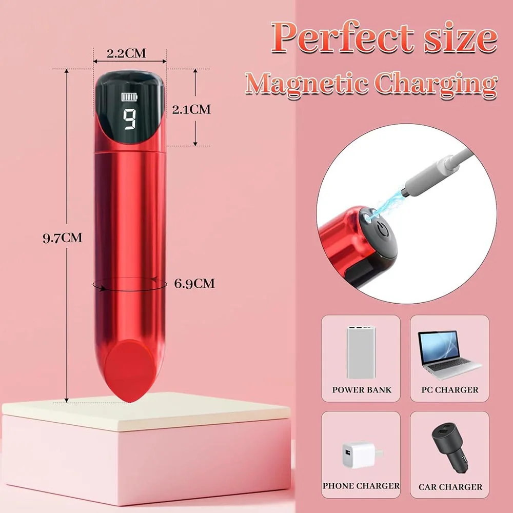 Mini Bullet Vibrator 9 Speed Powerful Clitoris Personal Remote Wireless Panty Bullet Massager Vibrator