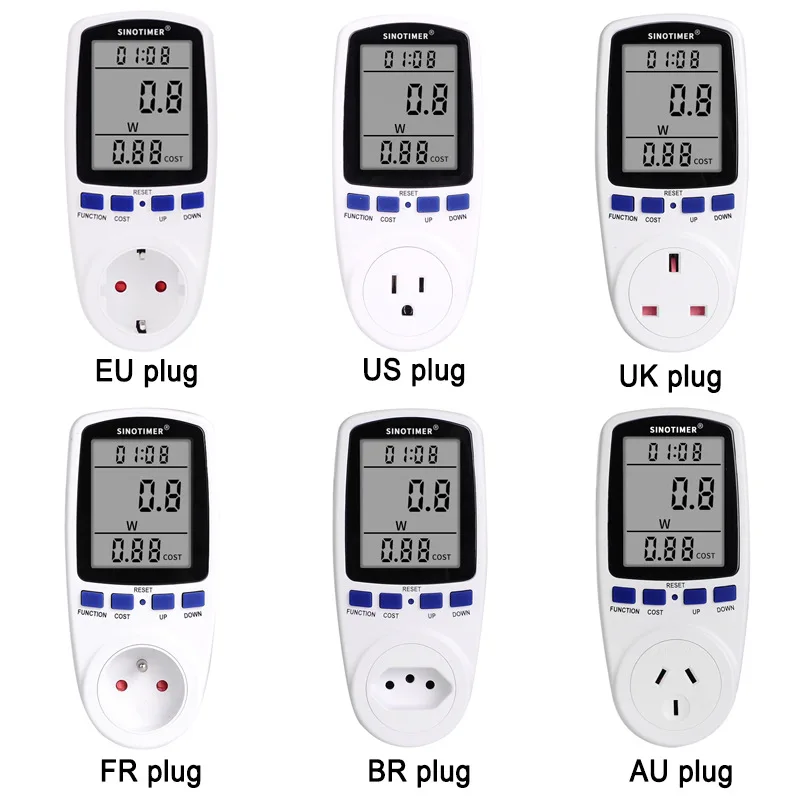 Au, Us, UK, Germany Type Weekly Digital Programmable Timer Switch Socket