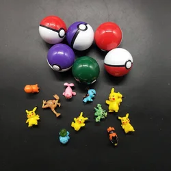 Wholesale Capsule Toys 5 cm Plastic Pokemon Ball With Cartoon Pokemon Figure Toy Inside