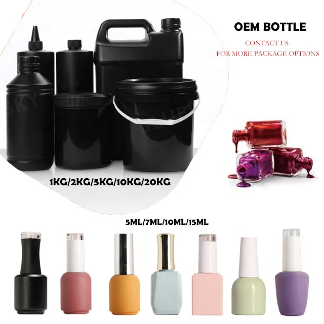 Bluesky 1000 Colors OEM/ODM Manufacturer Custom Gel Nails Polish UV Gel Nail Polish Set UV Gel Kit