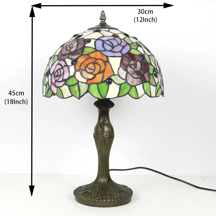 Table Lamp E27 Alloy Base Baroque Bedroom Bedside Lamp Creative Fashion Retro Table Lamp