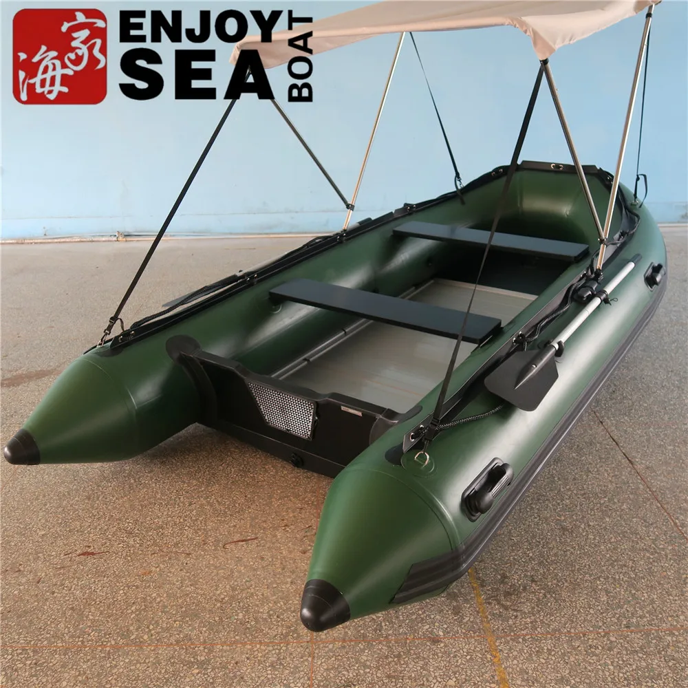 CE 3.3 meters 11ft marine inflatable pvc boat rowing boats for sale