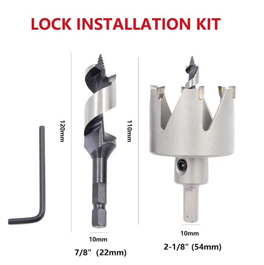 Shubing Tools Hole Saw Wood Cutter Bi-Metal Hole Saw HSS Hole Cutter with Arbor for Wood and Metal