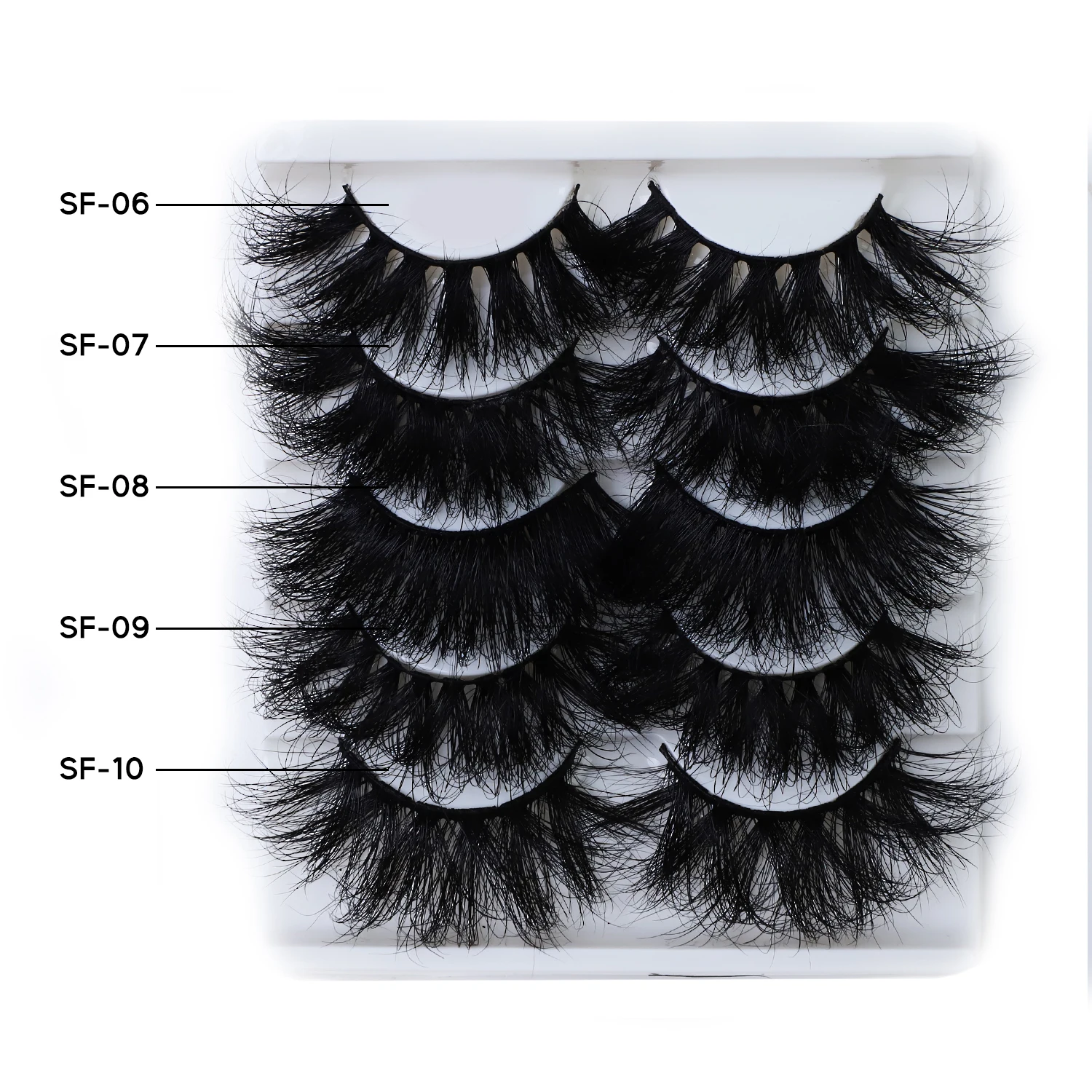 Wholesale Handmade 100% Siberian Real Fur Lashes 5d 25mm Mink Eyelash Lashes