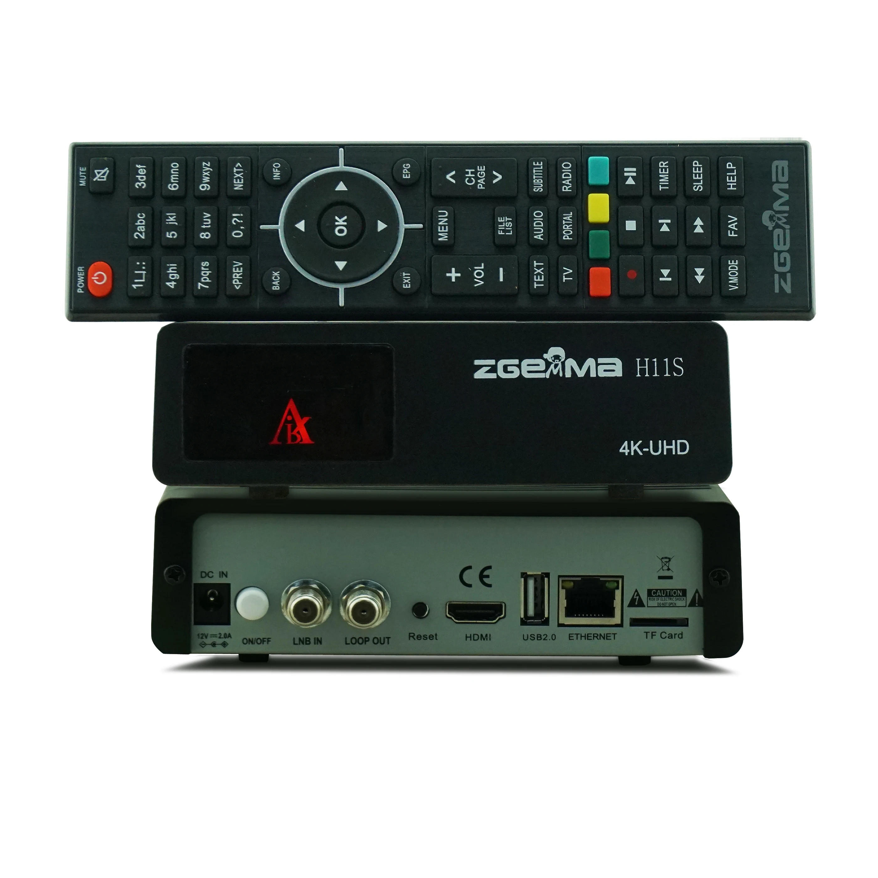 Zgemma H11S DVB-S2X в формате 4K UHD Linux ТВ спутниковый ресивер без Wi-Fi встроенный