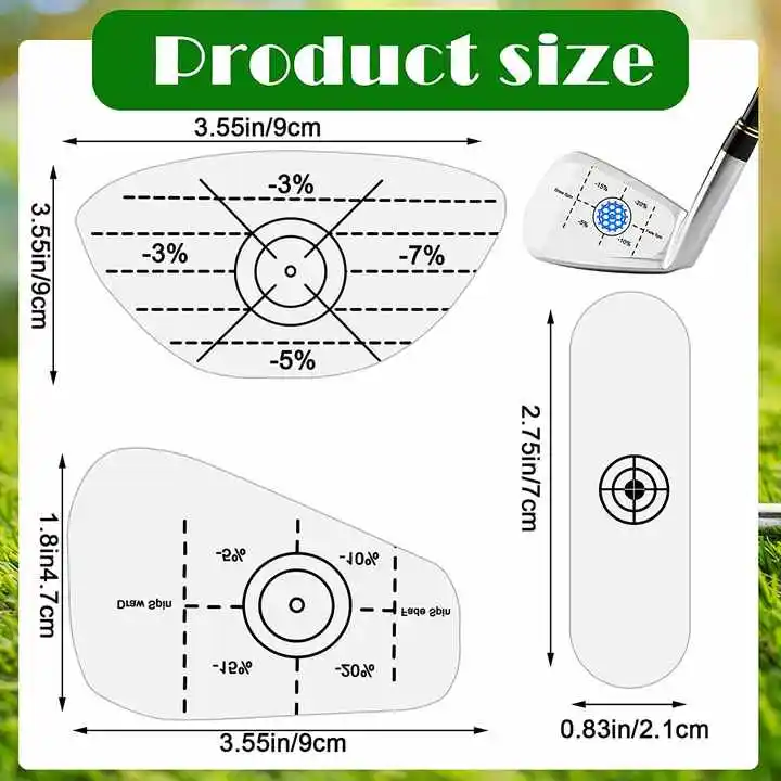 Factory Wholesale Golf Club Impact Tape Labels Stickers for Driver Woods Irons Putters Ball Hitting Recorder