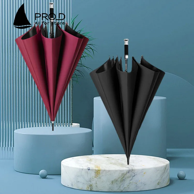 outdoor Self-folding Clear Umbrella vinyl sunshade Triple folding umbrella chinese umbrella