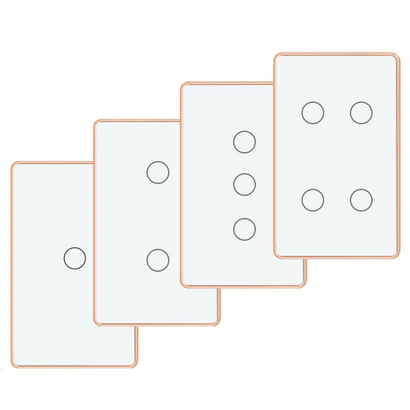 Tuya zigbee  1.2.3 gang light switch with metal  frame No Neutral required