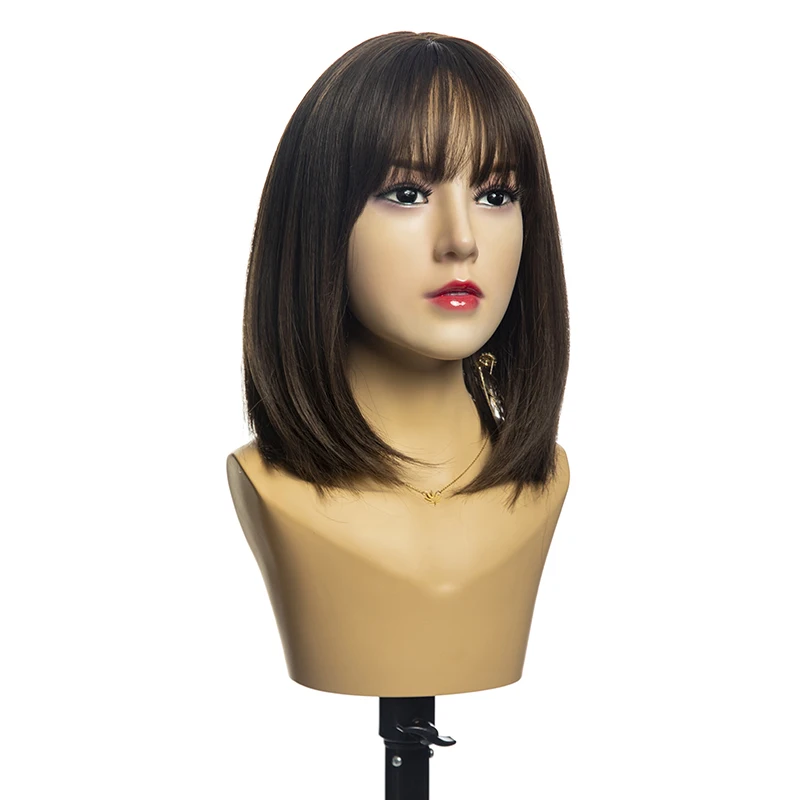 H21 Female Mannequin Head Custom Asian Face Makeup Realistic Mannequin Head For Display