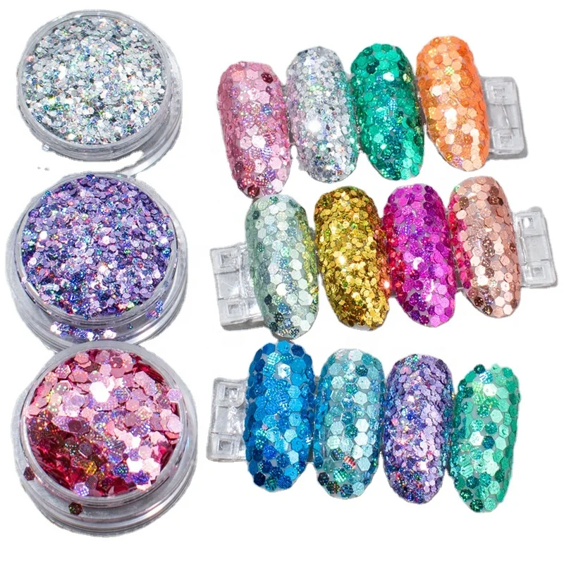 20ml Shimmer chunky glitter powder for nail face body  Christmas party decoration supplies