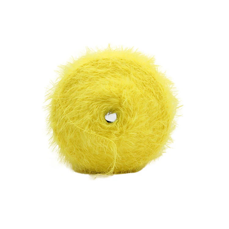 Kingeagle Super Soft Nylon Hairy Polyester Mink 7nm 4cm Feather Yarn