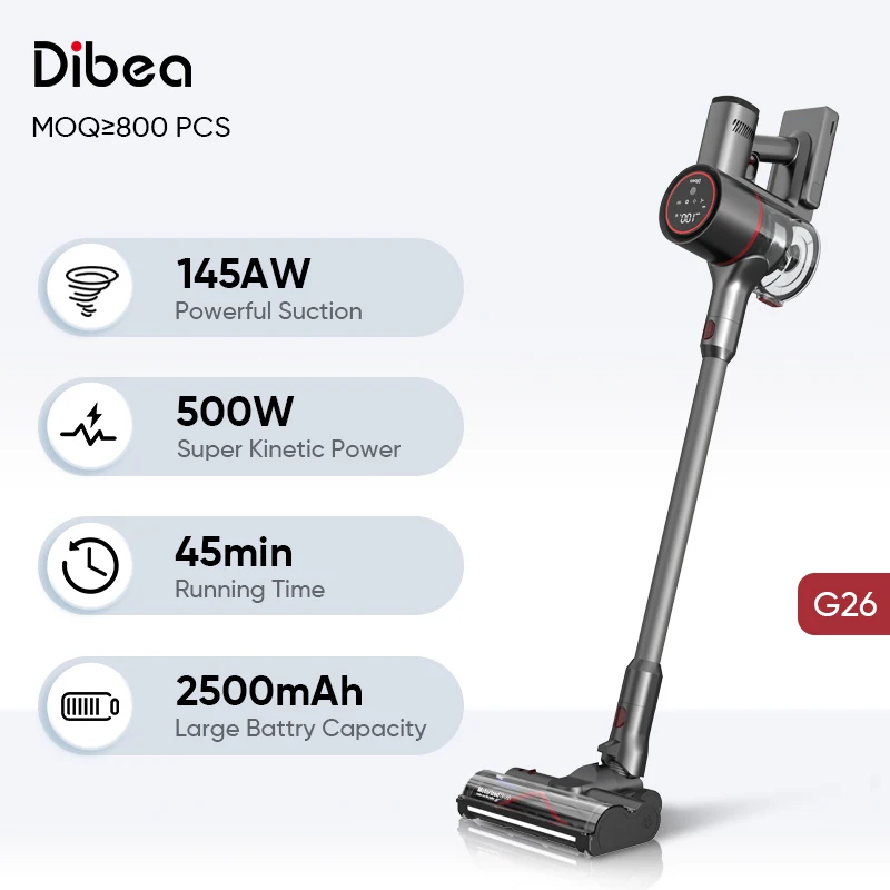 High Quality Cyclone Wireless Household Vacuum Cleaner for Sale Dibea G26