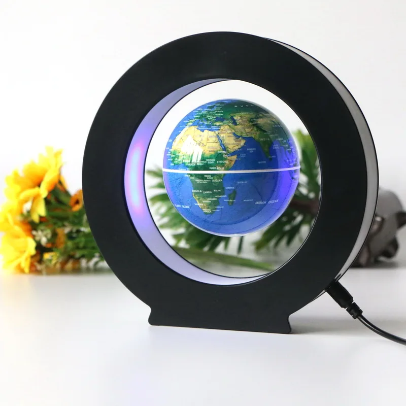 Ready To Ship Hot Selling O Base Led Lighting Levitating World Map Magnetic Floating Globe