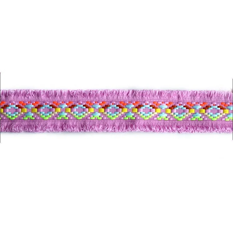 
Wholesale Customized Ethnic Style Color Embroidery Ribbon 