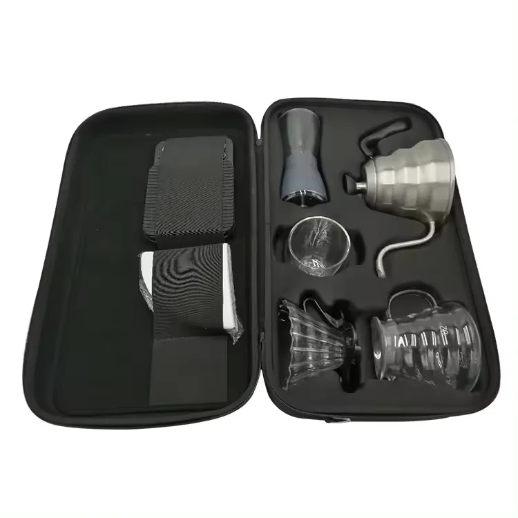 OEM ODM Customized Portable Protective Coffee Set Storage Eva Coffee Maker Case For Coffee Machine