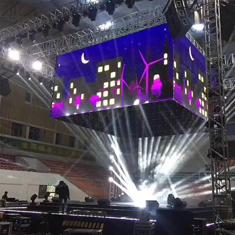 Indoor P3.91 500*500Mm Aluminum Cabinet Rental Screen Panel Wall Tiles Led Wall For Stage Background Design