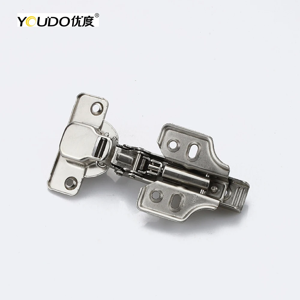 YOUDO New Arrival Fixed Hydraulic Hinge Self-open Two Way Cabinet Hinge Soft Close Furniture Hinges
