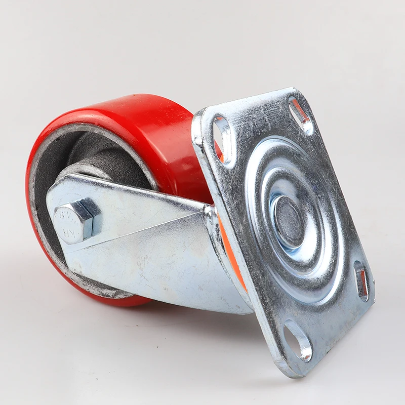 CMCL 4/5/6/8 Inch Polyurethane Wheels Heavy Duty Wheel Industrial Caster Wheel With Brake